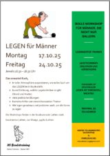 Workshop „Legen für Männer“ 17./24.10. Lathen
