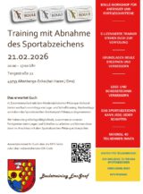 Training mit Abnahme Boule-Sportabzeichen 21.02.2026 Altenberge-Erika
