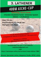 3.Lathener 400m Asche-Cup 18.07.2026 Lathen